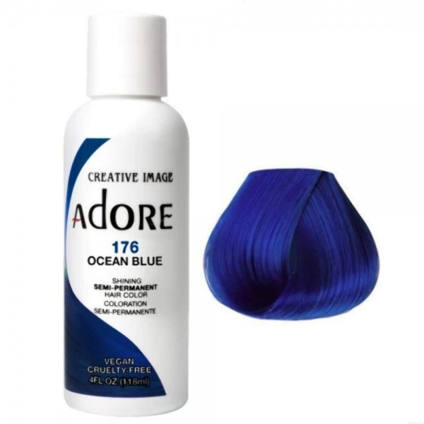 Adore Semi Permanent Hair Color 176 - Ocean Blue