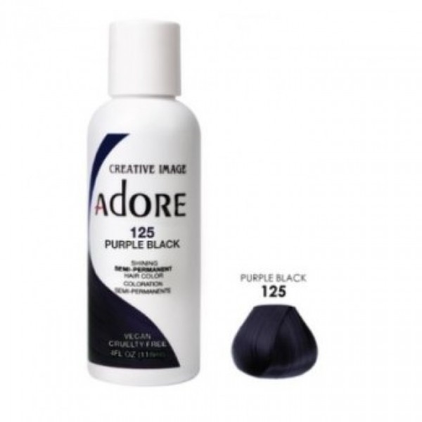 Adore Semi Permanent Hair Color 125 - Purple Black