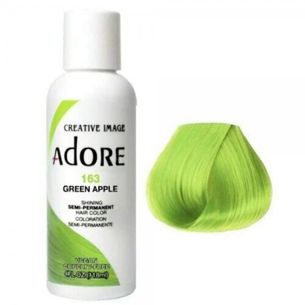 Adore Semi Permanent Hair Color 163 - Green Apple
