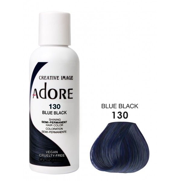 Adore Semi Permanent Hair Color 130 - Blue Black 